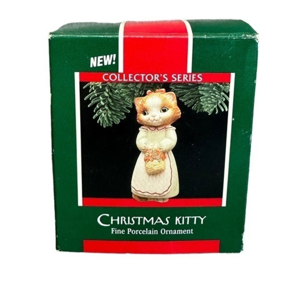 Hallmark‎ Keepsake Ornament 1989 "Christmas Kitty"
